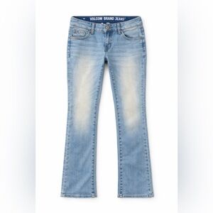 Volcom Light Wash Skinny Jeans Size 26 Super Stoned Skinny Y2K